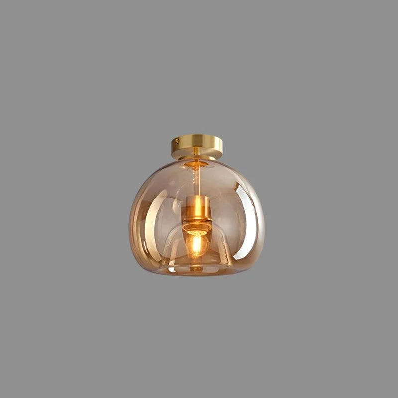 Homeko Nordic Minimalist Dome Glass Ceiling Light -