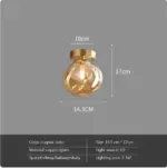 Homeko Nordic Minimalist Dome Glass Ceiling Light
