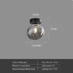 Homeko Nordic Minimalist Dome Glass Ceiling Light