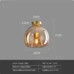 Homeko Nordic Minimalist Dome Glass Ceiling Light