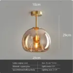 Homeko Nordic Minimalist Dome Glass Ceiling Light