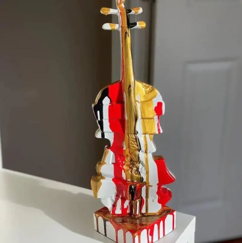 Homeko_Nordic_Painted_Violin_Sculpture_-_-4269223 Homeko Nordic Painted Violin Sculpture
