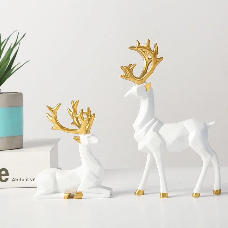 Homeko Nordic Reindeer Sculptures -