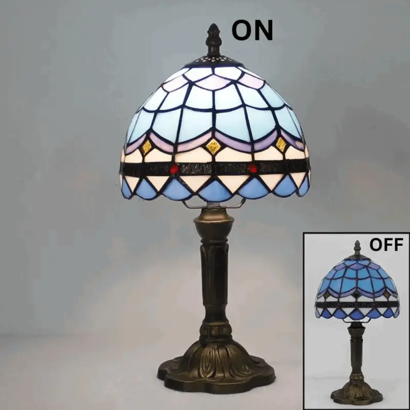 Homeko Nordic Stained Glass Table Lamp