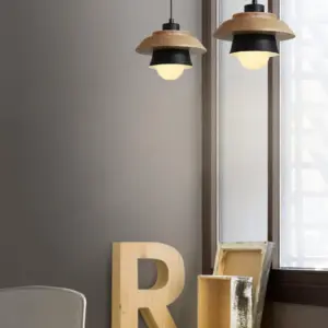 Homeko Nordic Wood Pendant Light - 