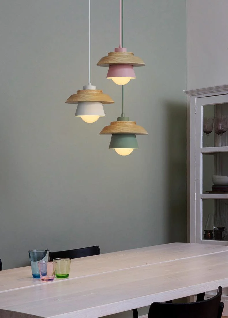 Homeko Nordic Wood Pendant Light -