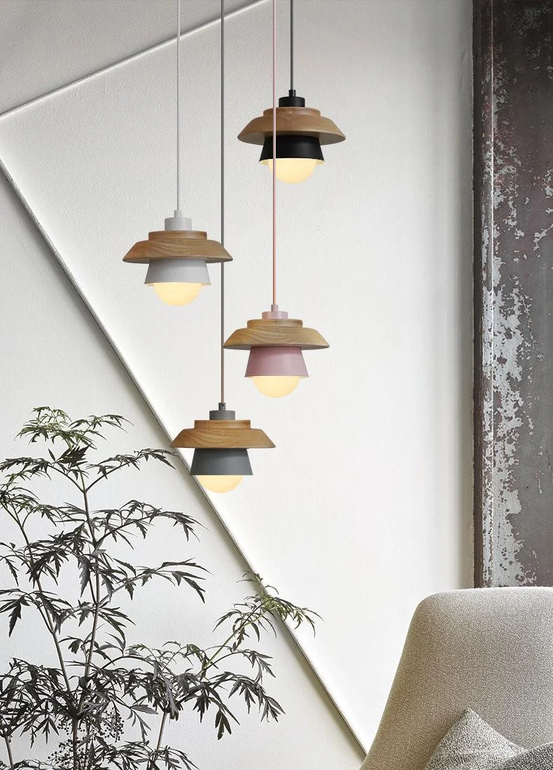 Homeko Nordic Wood Pendant Light -