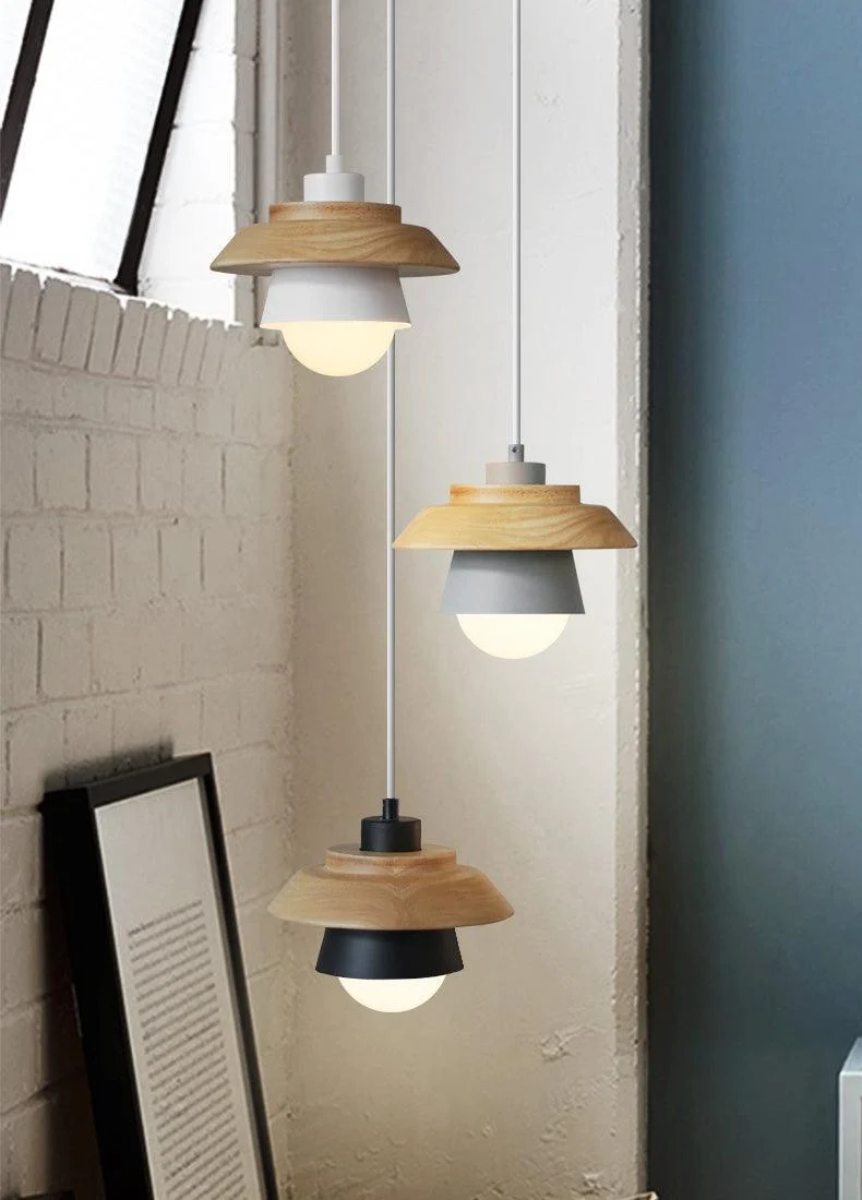 Homeko Nordic Wood Pendant Light -