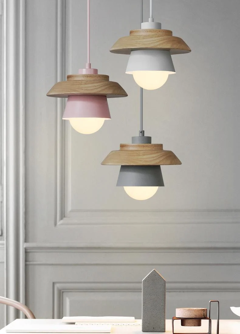 Homeko Nordic Wood Pendant Light -