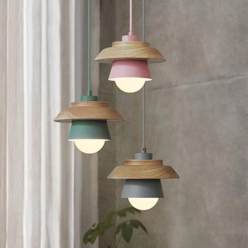 Homeko Nordic Wood Pendant Light -