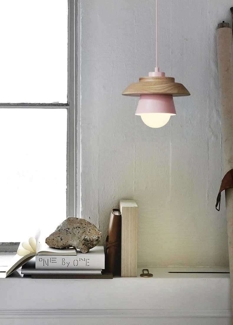 Homeko Nordic Wood Pendant Light -