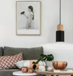 Homeko Nordic Wooden Base Pendant Light