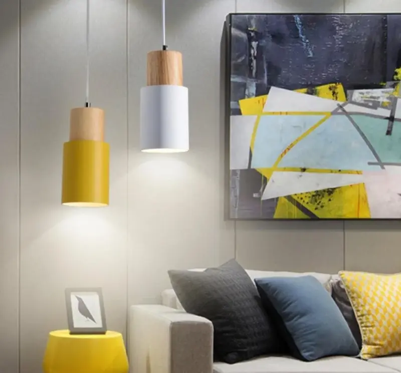 Homeko Nordic Wooden Base Pendant Light