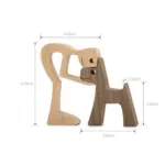 Homeko Nordic Wooden Dog Sculptures