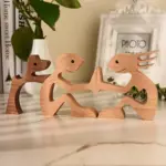 Homeko Nordic Wooden Dog Sculptures