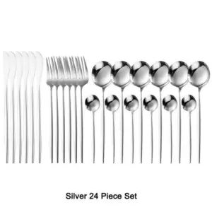 Homeko Of Food 24-piece Stainless Steel Cutlery Set, Paris