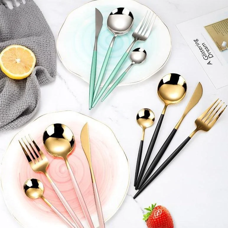 Homeko Of Food 24-piece Stainless Steel Cutlery Set, Paris -