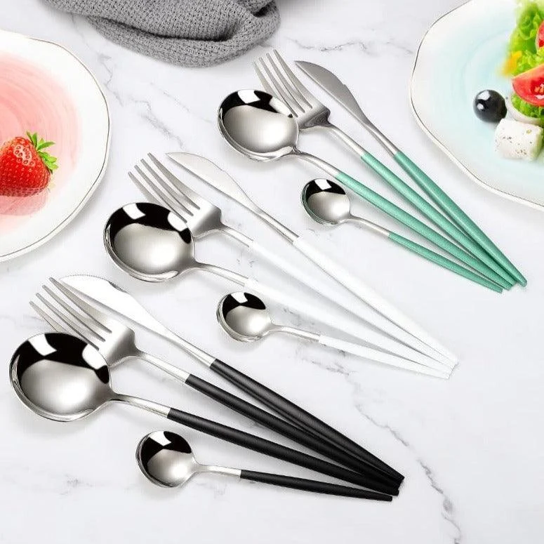 Homeko Of Food 24-piece Stainless Steel Cutlery Set, Paris -