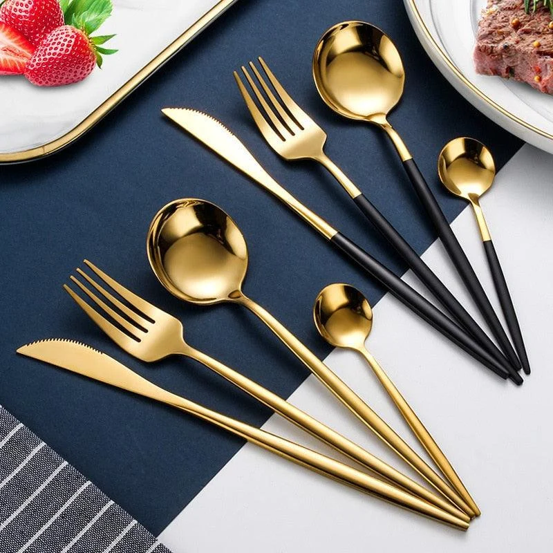 Homeko Of Food 24-piece Stainless Steel Cutlery Set, Paris -