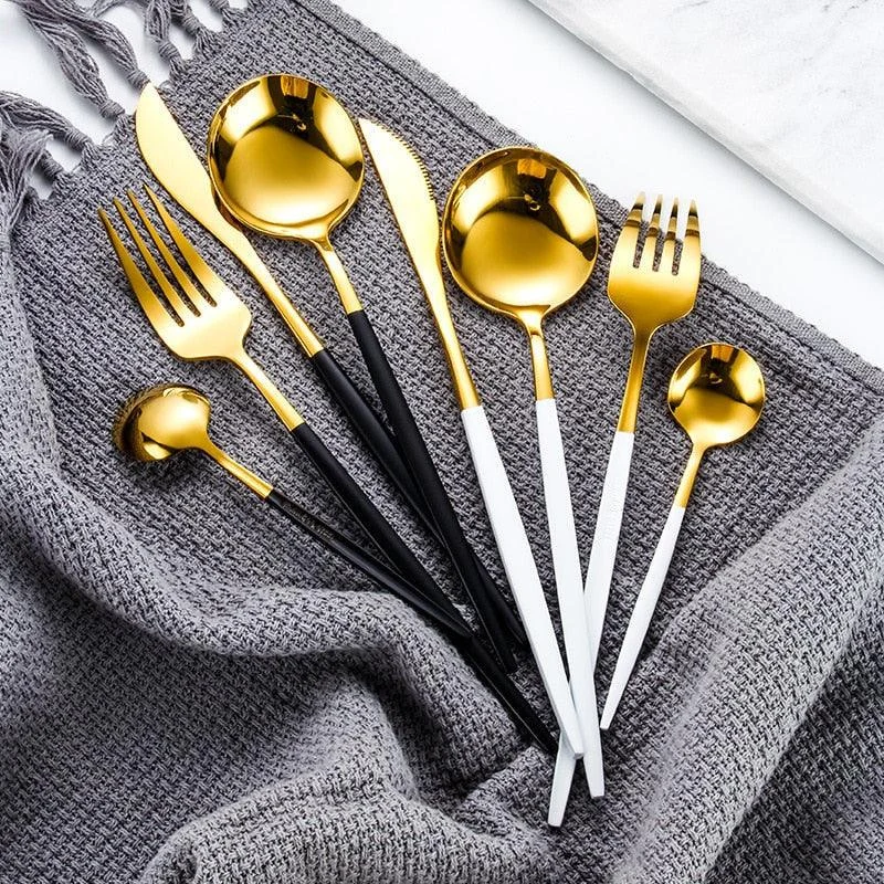 Homeko Of Food 24-piece Stainless Steel Cutlery Set, Paris -