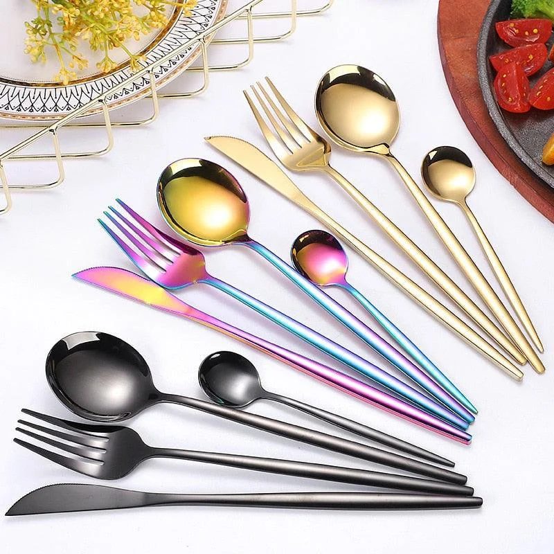 Homeko Of Food 24-piece Stainless Steel Cutlery Set, Paris -