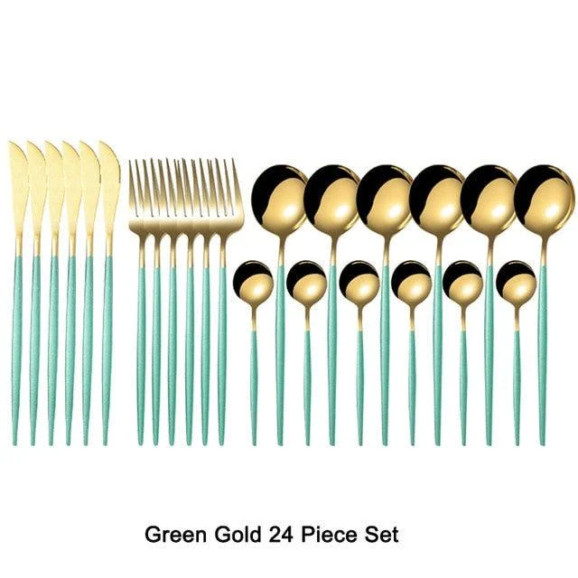 Homeko Of Food 24-piece Stainless Steel Cutlery Set, Paris -