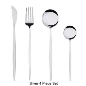 Homeko Of Food 4-piece Stainless Steel Cutlery Set, Paris