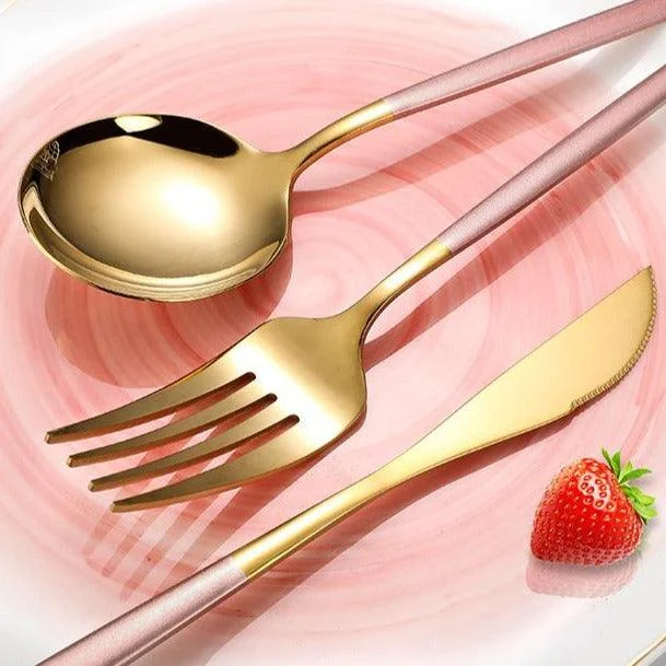 Homeko Of Food 4-piece Stainless Steel Cutlery Set, Paris -