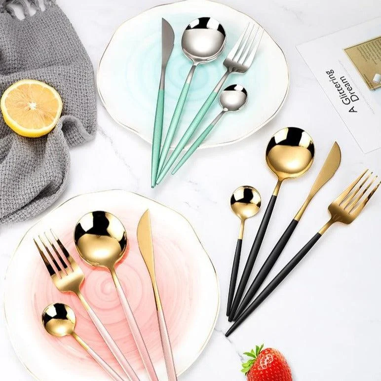 Homeko Of Food 4-piece Stainless Steel Cutlery Set, Paris -