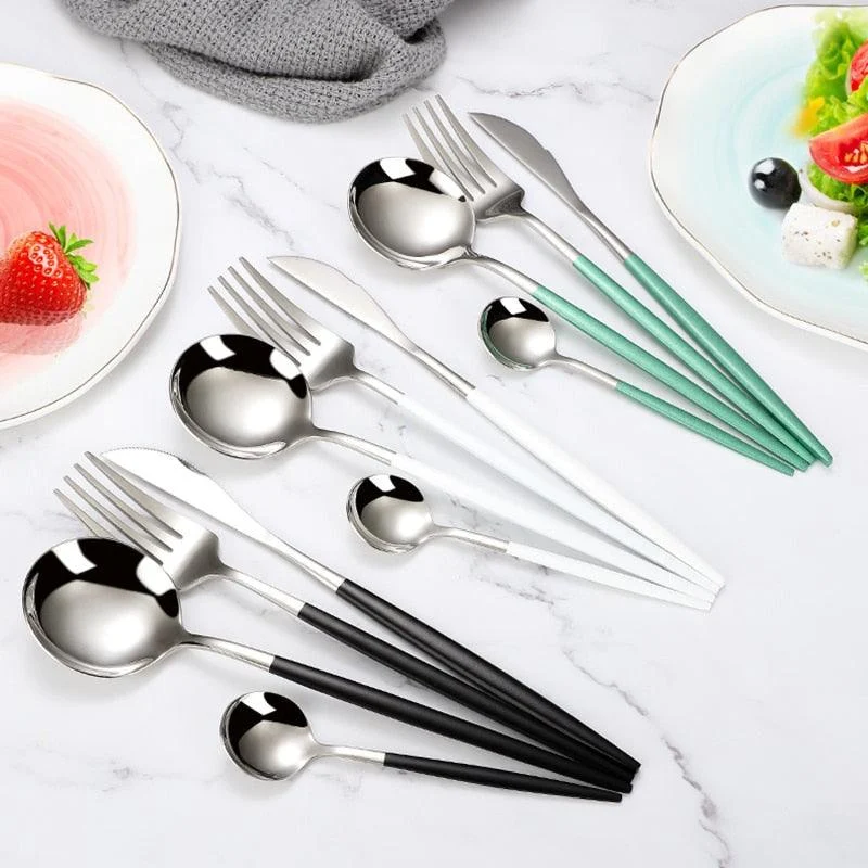 Homeko Of Food 4-piece Stainless Steel Cutlery Set, Paris -