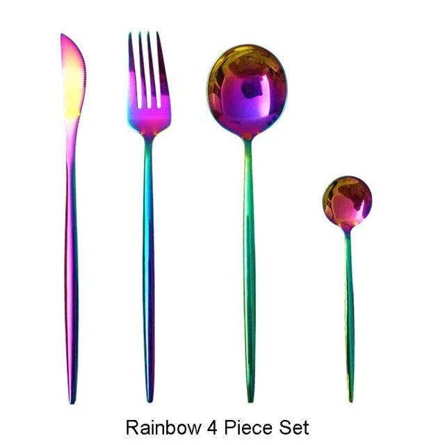 Homeko Of Food 4-piece Stainless Steel Cutlery Set, Paris -
