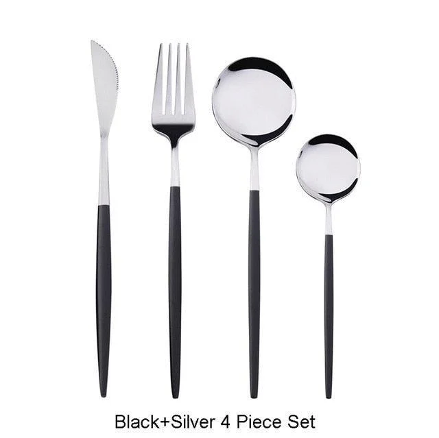 Homeko Of Food 4-piece Stainless Steel Cutlery Set, Paris -