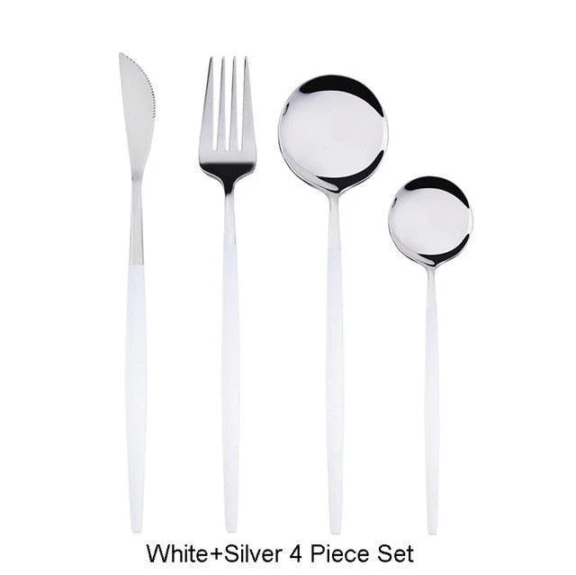 Homeko Of Food 4-piece Stainless Steel Cutlery Set, Paris -