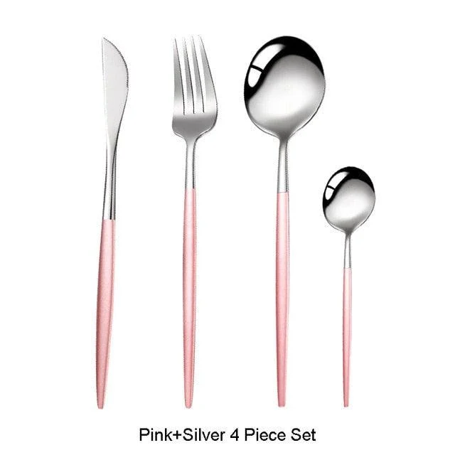 Homeko Of Food 4-piece Stainless Steel Cutlery Set, Paris -