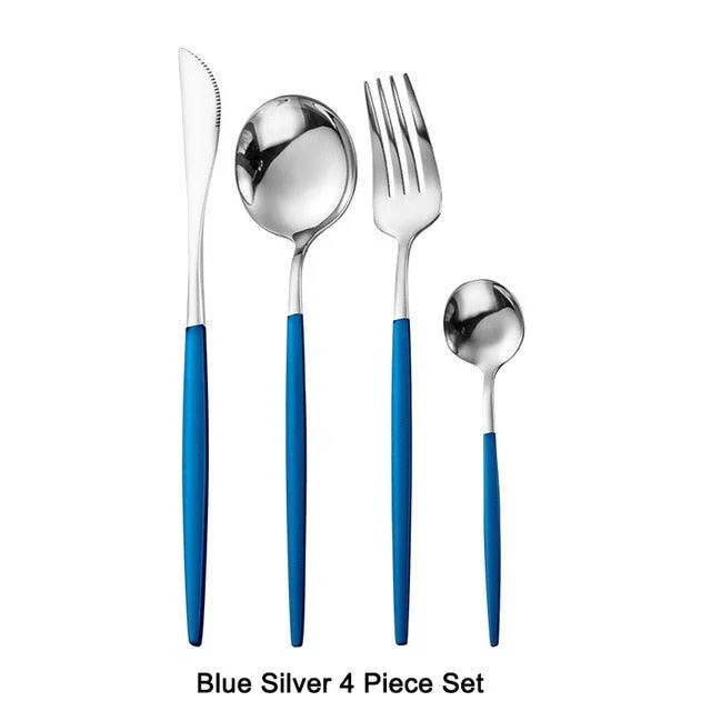 Homeko Of Food 4-piece Stainless Steel Cutlery Set, Paris -