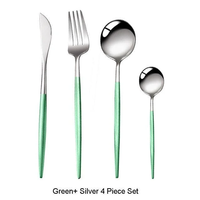 Homeko Of Food 4-piece Stainless Steel Cutlery Set, Paris -
