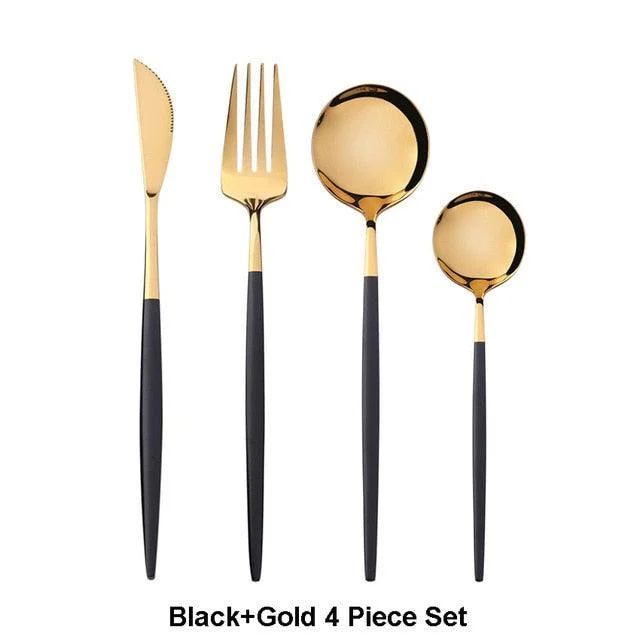 Homeko Of Food 4-piece Stainless Steel Cutlery Set, Paris -