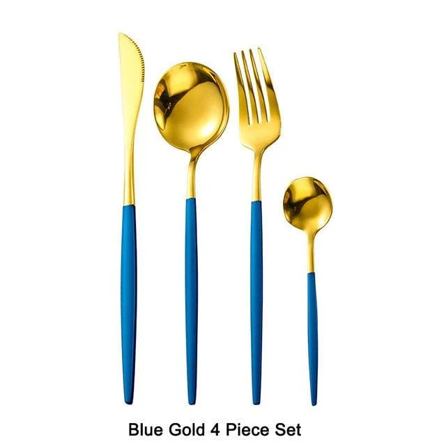 Homeko Of Food 4-piece Stainless Steel Cutlery Set, Paris -