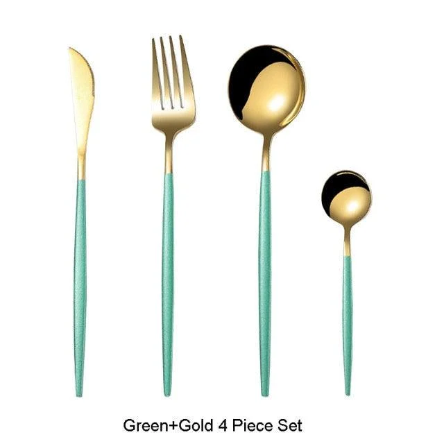 Homeko Of Food 4-piece Stainless Steel Cutlery Set, Paris -