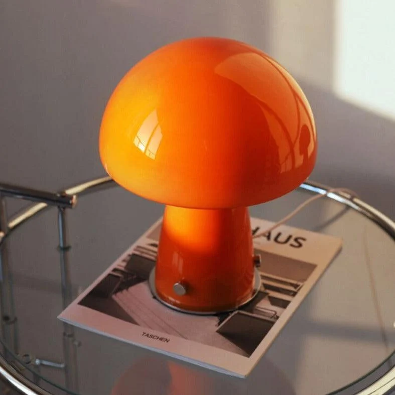 Homeko Orange Glass Table Lamp -