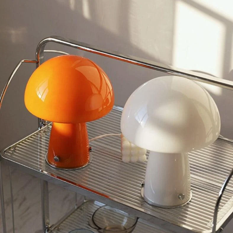 Homeko Orange Glass Table Lamp -