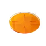 Homeko Orange Round Acrylic Tray Organizer