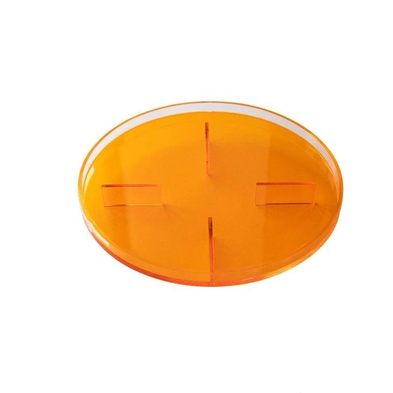 Homeko Orange Round Acrylic Tray Organizer -