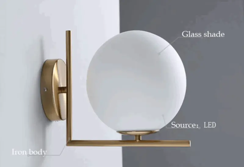 Homeko Orb Angular Base Wall Light