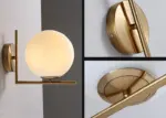 Homeko Orb Angular Base Wall Light