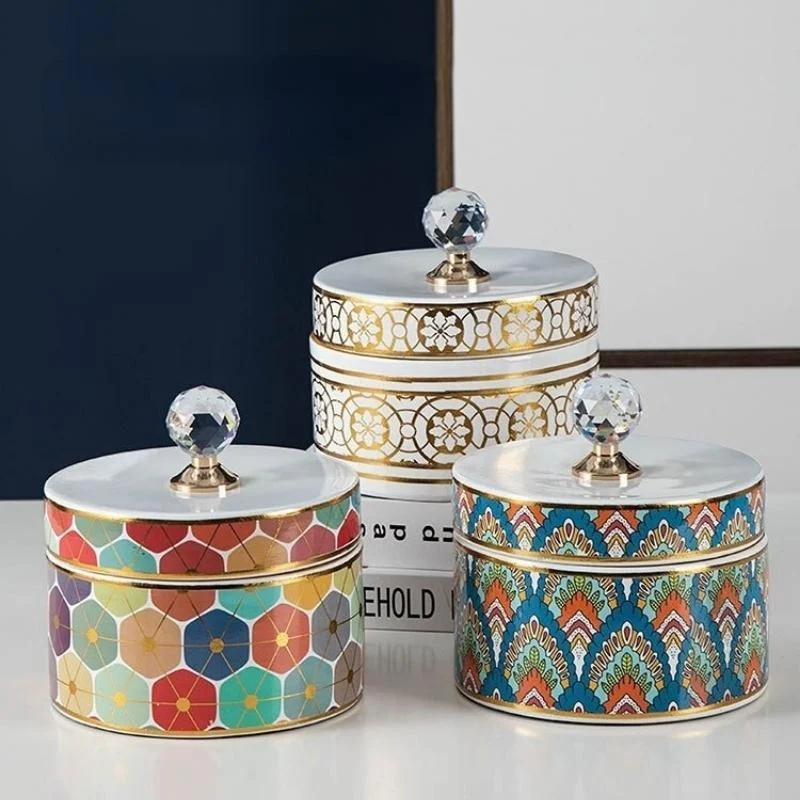 Homeko Ornament Jewelry Storage Ceramic Jars -