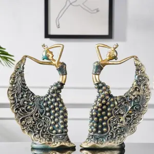 Homeko Peacock Dancer Figurines