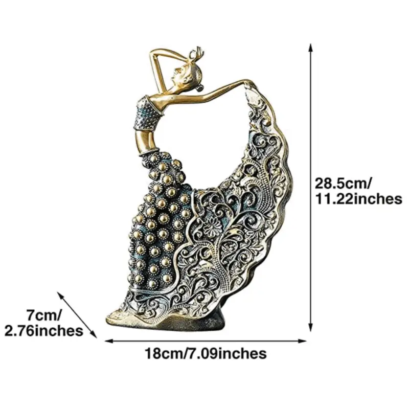 Homeko Peacock Dancer Figurines