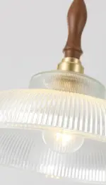 Homeko_Pendant_LED_Light_with_Ripple_Glass_Walnut_Wood_-_-4272558 Homeko Pendant LED Light with Ripple Glass Walnut Wood