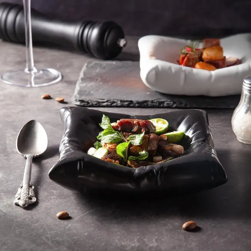 Homeko Pillow Ceramic Bowl